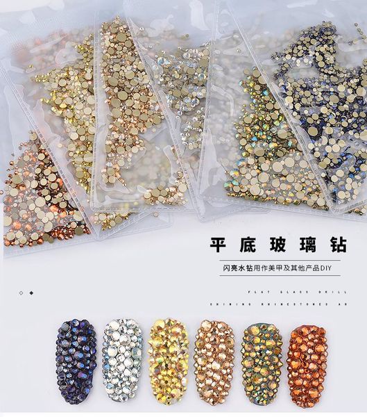 nail art decorations 1440pcs/pack flatback crystal rhinestones multi sizenon-fix 3d glass stone gems charm tools, Silver;gold
nail art decorations 1440pcs/pack flatback crystal rhinestones multi sizenon-fix 3d glass stone gems charm tools, Silver;gold