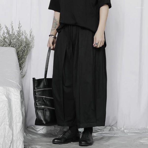 men's pants original casual japanese yamamoto style dark loose straight large wide leg capris summer, Black
men's pants original casual japanese yamamoto style dark loose straight large wide leg capris summer, Black