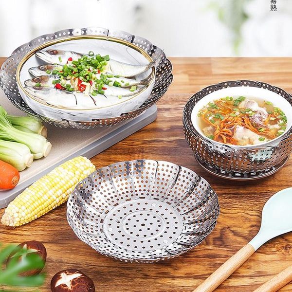 dishes & plates stainless steel folding steamer plate vegetable kitchen fruit basket mesh rack cookware utensils for cooking steam
dishes & plates stainless steel folding steamer plate vegetable kitchen fruit basket mesh rack cookware utensils for cooking steam