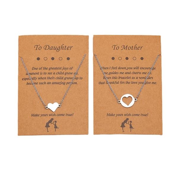 pendant necklaces 2pcs heart love mother and daughter set chain stainless steel mother's day birthday sister gift friends jewelry, Silver
pendant necklaces 2pcs heart love mother and daughter set chain stainless steel mother's day birthday sister gift friends jewelry, Silver