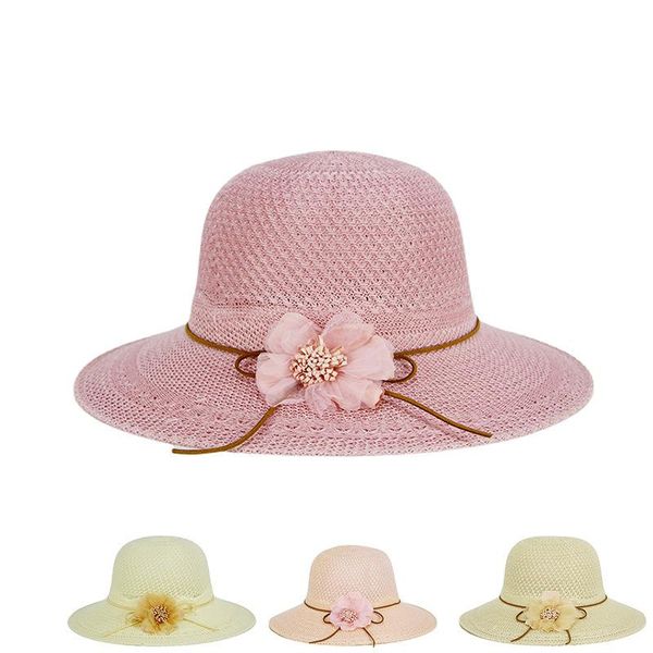 wide brim hats women's summer outdoor shade flower straw hat sunscreen sun beach fashion, Blue;gray
wide brim hats women's summer outdoor shade flower straw hat sunscreen sun beach fashion, Blue;gray