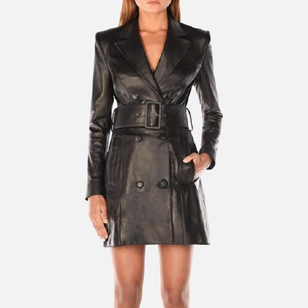 black pu leather dress for women notched long sleeve high waist with sashes a line mini dresses female fashion new, Black;gray
black pu leather dress for women notched long sleeve high waist with sashes a line mini dresses female fashion new, Black;gray