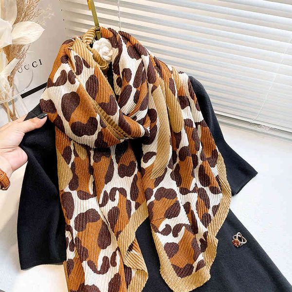 fashion pleated scarf leopard patterned warm women scarf for the autumn and winter stylish gold metallic hijab cottonshawl, Blue;gray
fashion pleated scarf leopard patterned warm women scarf for the autumn and winter stylish gold metallic hijab cottonshawl, Blue;gray