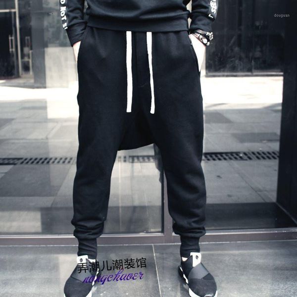 27-44 2021 men's clothing hair stylist gd fashion individual loose and low crotch casual harem pants plus size costumes, Black
27-44 2021 men's clothing hair stylist gd fashion individual loose and low crotch casual harem pants plus size costumes, Black