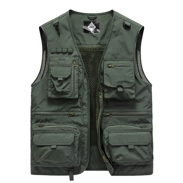 men's jackets sleeveless jacket men summer mesh multi-pockets pography breathable vest fishing waistcoat male chaleco hombre weste, Black;brown
men's jackets sleeveless jacket men summer mesh multi-pockets pography breathable vest fishing waistcoat male chaleco hombre weste, Black;brown