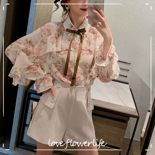 bow floral blouse women autumn chiffon casual ruffles long butterfly sleeve office lady fairy elegant sweet female shirt 210521, White
bow floral blouse women autumn chiffon casual ruffles long butterfly sleeve office lady fairy elegant sweet female shirt 210521, White