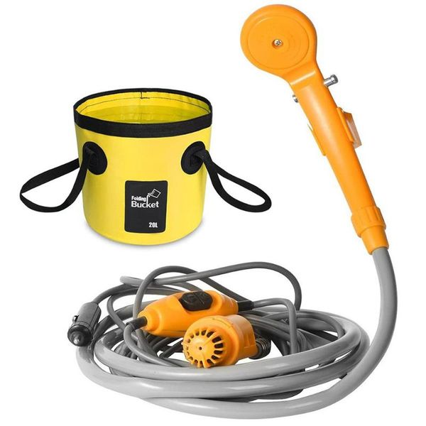 portable 12v electric outdoor handheld shower with pump for car washing camping flowering garden plants watering bucket bags
portable 12v electric outdoor handheld shower with pump for car washing camping flowering garden plants watering bucket bags