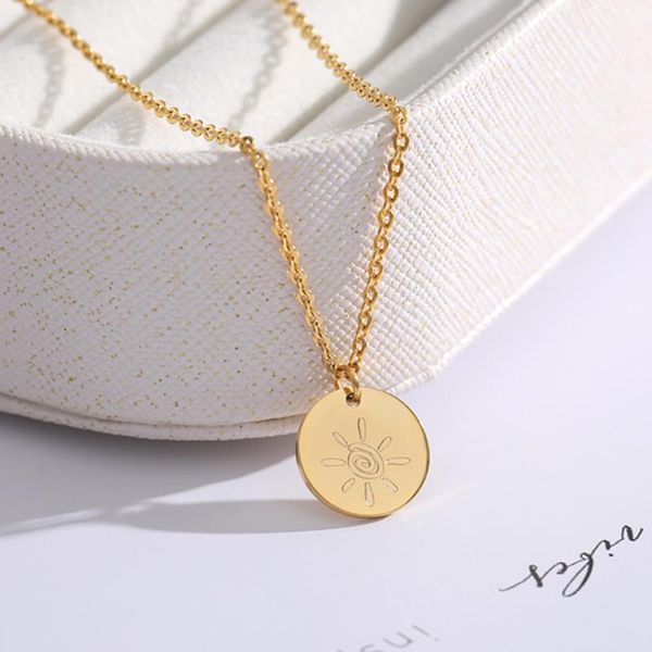 pendant necklaces dainty fashion celestial sun necklace for women girl jewelry birthday gift gold color charm amulet friends, Silver
pendant necklaces dainty fashion celestial sun necklace for women girl jewelry birthday gift gold color charm amulet friends, Silver