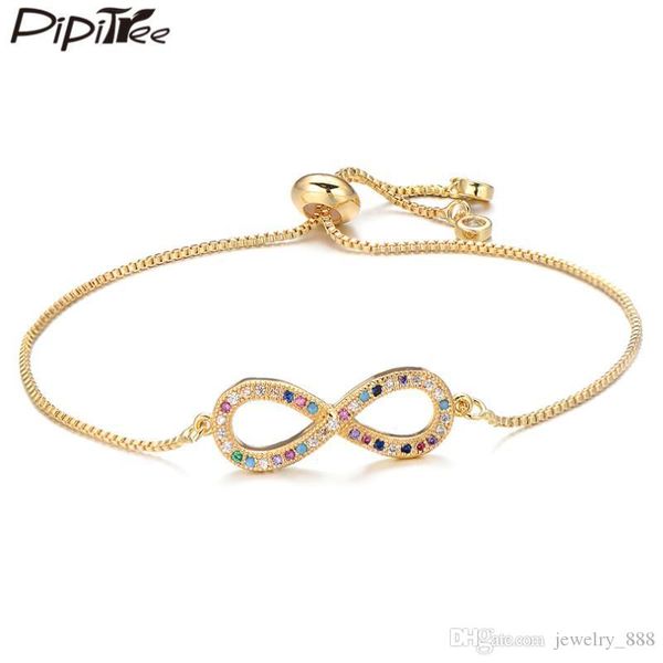 Pipitree Romantic Infinity Charm Bracelet for Women Lovers Adjustable Chain Bridal Wedding Bracelets Couple Jewelry Gift, Golden;silver
Pipitree Romantic Infinity Charm Bracelet for Women Lovers Adjustable Chain Bridal Wedding Bracelets Couple Jewelry Gift, Golden;silver