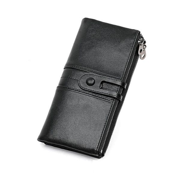 wallets genuine leather women clasp long purse 3 folder wallet coin card holder, Red;black
wallets genuine leather women clasp long purse 3 folder wallet coin card holder, Red;black