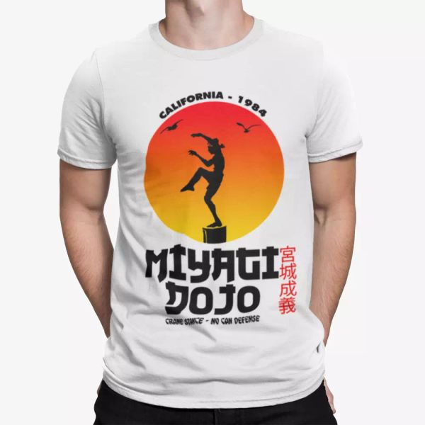karate kid t-shirt mens miyagi dojo tee cobra kai mma training movie retro gift, White;black
karate kid t-shirt mens miyagi dojo tee cobra kai mma training movie retro gift, White;black