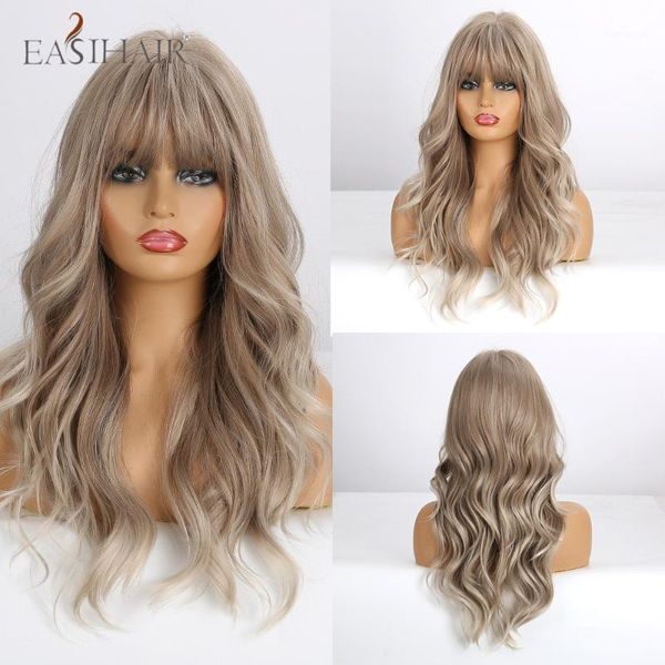 long ombre blonde female wigs with bangs heat resistant synthetic for women water wave daily natural false hair1, Black
long ombre blonde female wigs with bangs heat resistant synthetic for women water wave daily natural false hair1, Black