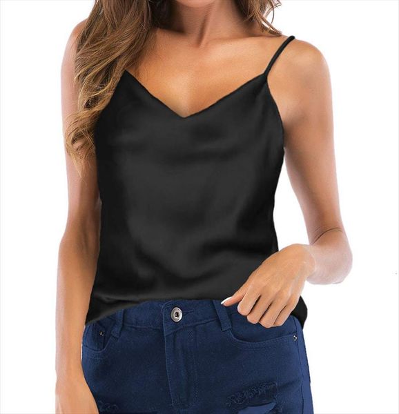 summer satin solid color women tank smooth camisoles v neck sleeveless leisure basic mujer camisetas, White
summer satin solid color women tank smooth camisoles v neck sleeveless leisure basic mujer camisetas, White
