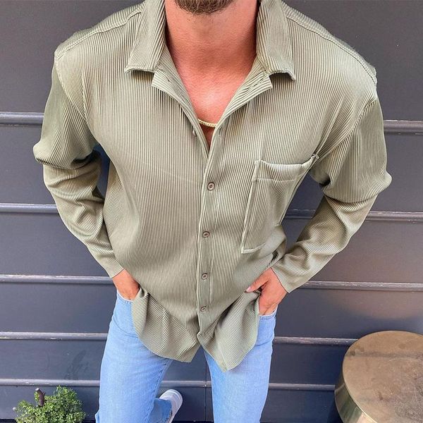 men's casual shirts autumn fashion mens corduroy men turn-down collar button cardigan patch pocket design long sleeve solid shirt, White;black
men's casual shirts autumn fashion mens corduroy men turn-down collar button cardigan patch pocket design long sleeve solid shirt, White;black