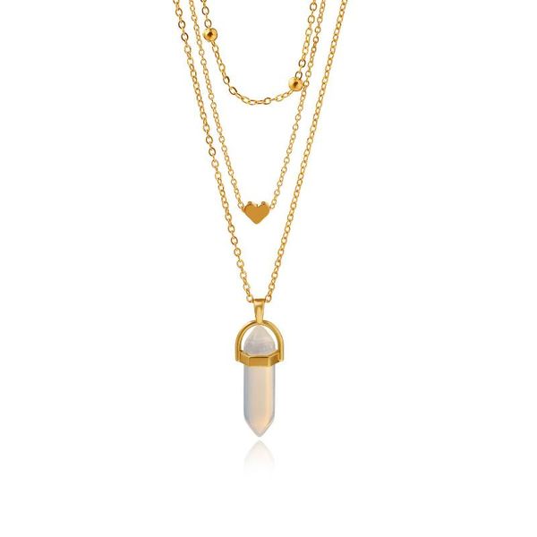 pendant necklaces vintage multilayered heart choker necklace natural stone hexagonal column for women fashion jewelry gift, Silver
pendant necklaces vintage multilayered heart choker necklace natural stone hexagonal column for women fashion jewelry gift, Silver