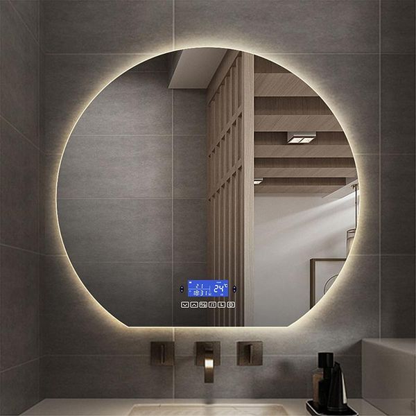 cm modern bathroom wall mounted smart cosmetic led round mirror with time display and bluetooth mirrors
cm modern bathroom wall mounted smart cosmetic led round mirror with time display and bluetooth mirrors