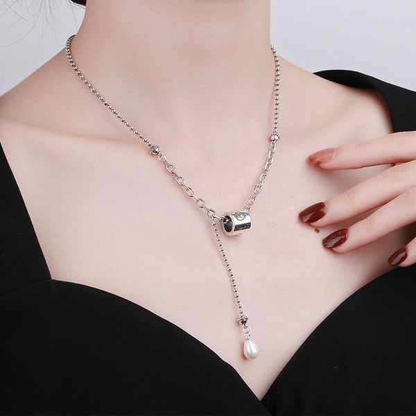 chains s925 sterling silver choker necklace korean stitching special-shaped pearl clavicle chain niche design for women
chains s925 sterling silver choker necklace korean stitching special-shaped pearl clavicle chain niche design for women
