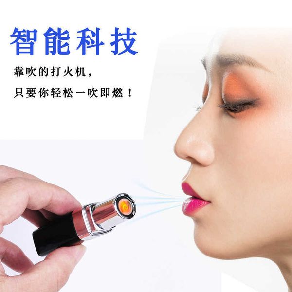 qianditan new cigarette charging and blowing lighter usb electronic creative lipstick personalized wind proof fire fold
qianditan new cigarette charging and blowing lighter usb electronic creative lipstick personalized wind proof fire fold