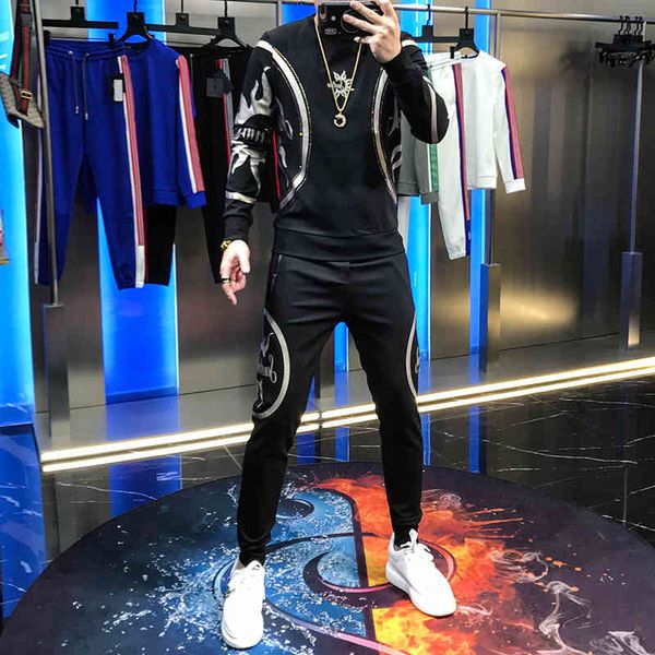 hoodies male around neck sweater pants in autumn custom letters flower sport two fashion youth, Black
hoodies male around neck sweater pants in autumn custom letters flower sport two fashion youth, Black