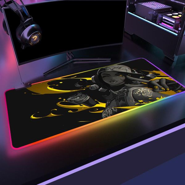 mouse pads & wrist rests anime valorant girl rgb colorful gaming large pad gamer led computer mousepad pc desk play mat with backlit
mouse pads & wrist rests anime valorant girl rgb colorful gaming large pad gamer led computer mousepad pc desk play mat with backlit