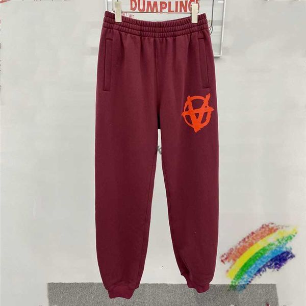 men's pants foam printing vetements anarchy sweatpants men women 1:1 slightly loose vtm trousers pd91, Black
men's pants foam printing vetements anarchy sweatpants men women 1:1 slightly loose vtm trousers pd91, Black