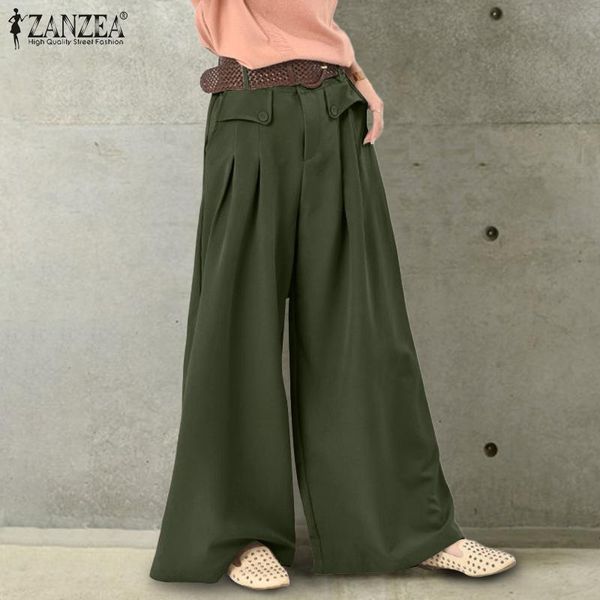 stylish button wide leg pants women's spring high waist trousers pleated long pantalon palazzo plus size turnip & capris, Black;white
stylish button wide leg pants women's spring high waist trousers pleated long pantalon palazzo plus size turnip & capris, Black;white