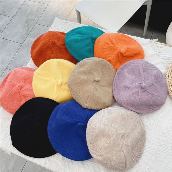 berets ins french soft knitted beret women autumn winter girls solid korean knit version painter hats for kid wholesale, Blue;gray
berets ins french soft knitted beret women autumn winter girls solid korean knit version painter hats for kid wholesale, Blue;gray