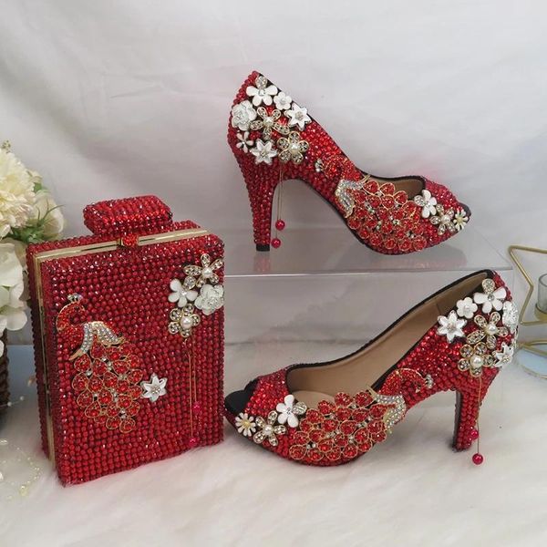 sandals red crystal bride wedding shoes and bag set women open toe peacock flower peep high heels party handbag pump, Black
sandals red crystal bride wedding shoes and bag set women open toe peacock flower peep high heels party handbag pump, Black