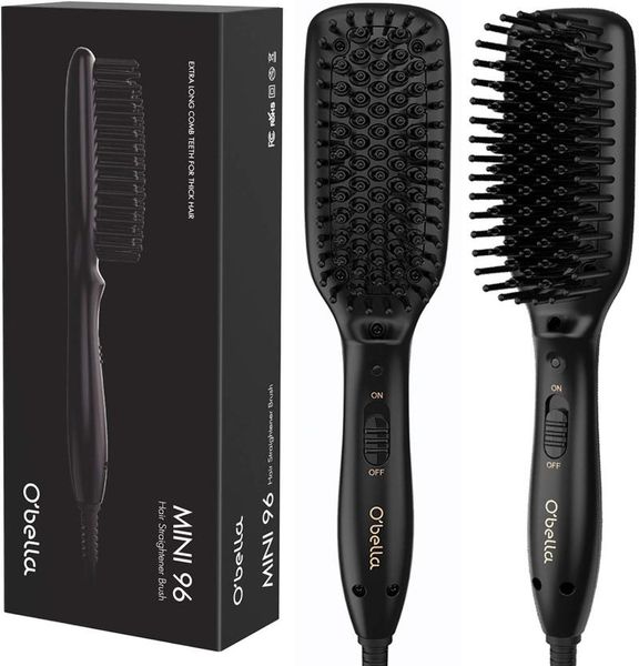 o'bella hair straightener brush dual-voltage 45 second fast heat up 28mm long high density comb teeth anion electric brushes
o'bella hair straightener brush dual-voltage 45 second fast heat up 28mm long high density comb teeth anion electric brushes