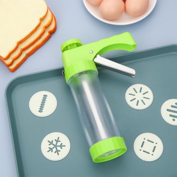 set cookie making press gun + 16 cake dies 6 nozzles diy dessert biscuit baking moulds bakeware tools decoration kit & pastry
set cookie making press gun + 16 cake dies 6 nozzles diy dessert biscuit baking moulds bakeware tools decoration kit & pastry