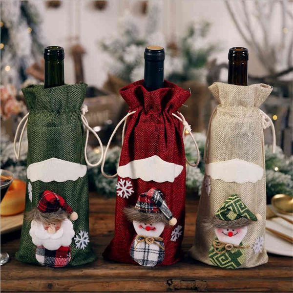 christmas 19 new decoration products wine bottle set red champagne bag table dressing
christmas 19 new decoration products wine bottle set red champagne bag table dressing