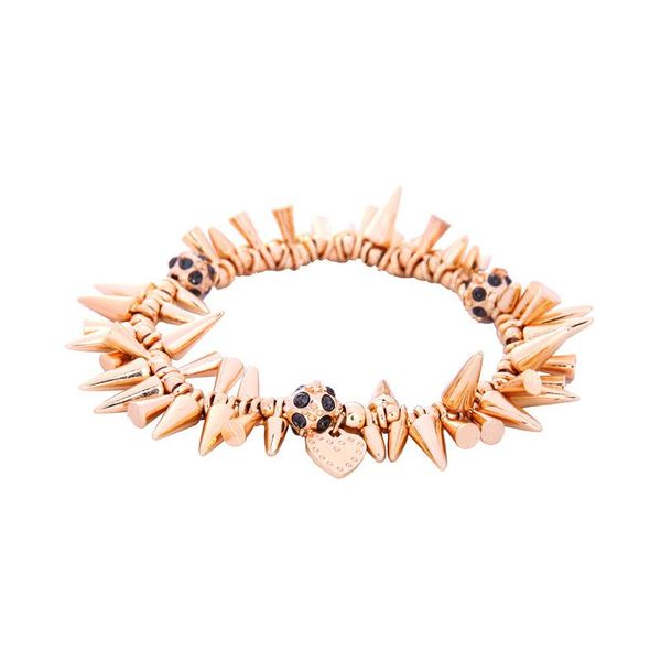 charm bracelets personality punk irregular rivet ladies bracelet hyperbole gold color heart elastic for women, Golden;silver
charm bracelets personality punk irregular rivet ladies bracelet hyperbole gold color heart elastic for women, Golden;silver