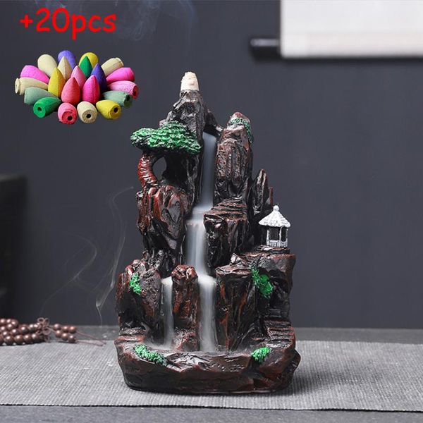 chinese style high mountain flowing water ceramic smoked reflux incense burner cone frame crafts fragrance lamps
chinese style high mountain flowing water ceramic smoked reflux incense burner cone frame crafts fragrance lamps