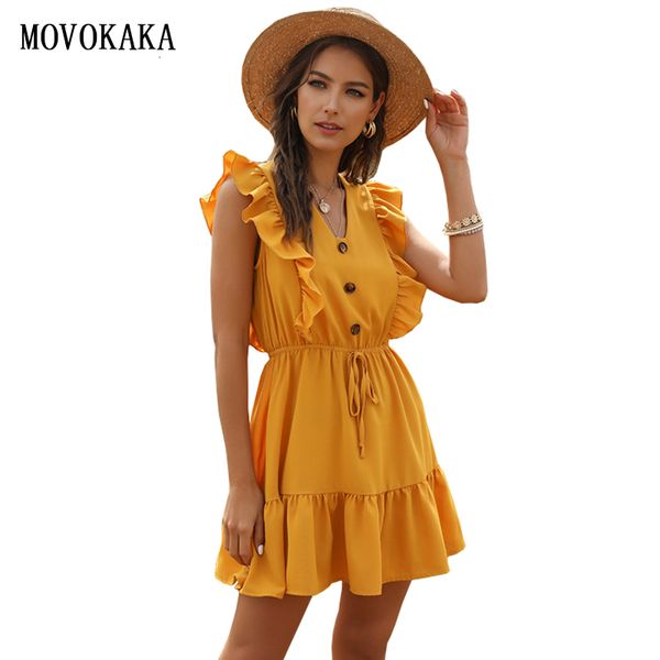 casual dresses movokaka fashion v neck summer dress women elegant plus size ruffle button party slim ix23, Black;gray
casual dresses movokaka fashion v neck summer dress women elegant plus size ruffle button party slim ix23, Black;gray