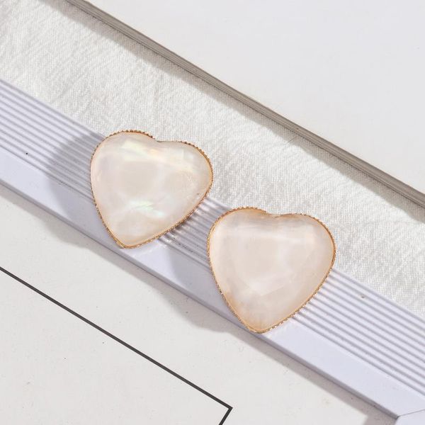 stud latest heart resin leopard abalone pattern stereo earrings for women original design dainty jewelry valentines gift, Golden;silver
stud latest heart resin leopard abalone pattern stereo earrings for women original design dainty jewelry valentines gift, Golden;silver