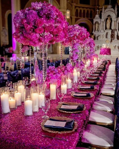 table cloth 72x72in/90x132in glitter sequin rectangular tablecloth - fuchsia for wedding party christmas decoration
table cloth 72x72in/90x132in glitter sequin rectangular tablecloth - fuchsia for wedding party christmas decoration