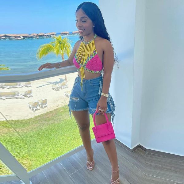 women's shorts side tassels patchwork streetwear denim short women high waist hollow out ripped jeans summer beachwear washed bodycon, White;black
women's shorts side tassels patchwork streetwear denim short women high waist hollow out ripped jeans summer beachwear washed bodycon, White;black