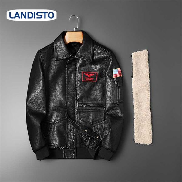 men's fur & faux landisto plus velvet men jacket thick leather pu clothing badge embroidery moto style, Black
men's fur & faux landisto plus velvet men jacket thick leather pu clothing badge embroidery moto style, Black