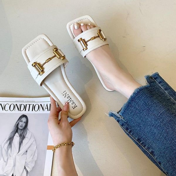 fashion chain slippers 2021 women shoes for woman causal square tor ladies flats slides female flip flops, Black
fashion chain slippers 2021 women shoes for woman causal square tor ladies flats slides female flip flops, Black