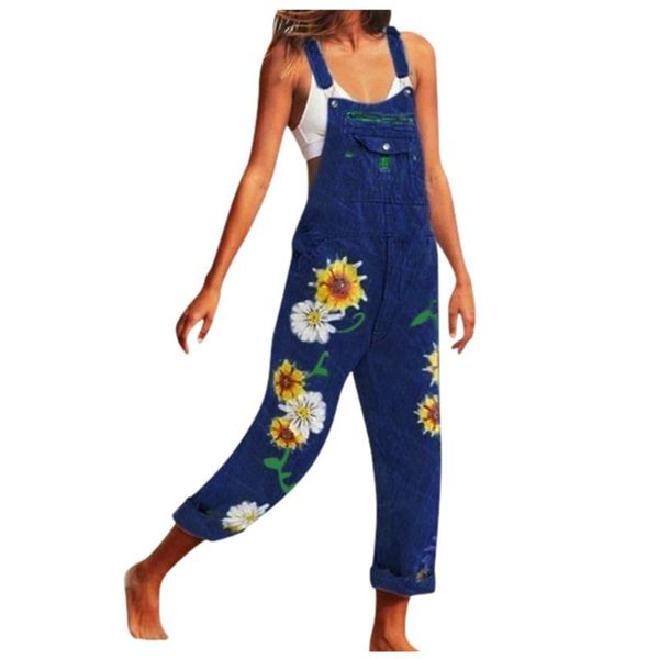 women's jeans women bib fashion denim pants jumpsuits 2021 sunflower print overalls female streetwear, Blue
women's jeans women bib fashion denim pants jumpsuits 2021 sunflower print overalls female streetwear, Blue