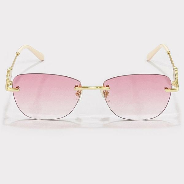 sunglasses retro rimless women luxury uv400 brand designer square sun glasses vintage lentes de sol mujer with box, White;black
sunglasses retro rimless women luxury uv400 brand designer square sun glasses vintage lentes de sol mujer with box, White;black