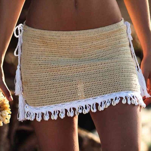hand crochet mini tight fit women beach shell bikini swim skirt lace-up details sides, White;black
hand crochet mini tight fit women beach shell bikini swim skirt lace-up details sides, White;black