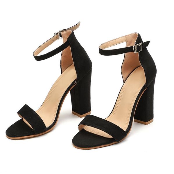 summer women flock square heel sandals high heels buckle strap female fashion dress woman sandal shoes for girls plus size, Black
summer women flock square heel sandals high heels buckle strap female fashion dress woman sandal shoes for girls plus size, Black