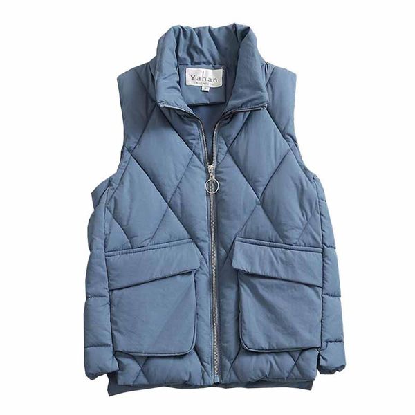women's vests 2021 fashion down cotton vest jacket students short outerwear sleeveless waistcoat women casual thick warm coats g458, Black;white
women's vests 2021 fashion down cotton vest jacket students short outerwear sleeveless waistcoat women casual thick warm coats g458, Black;white