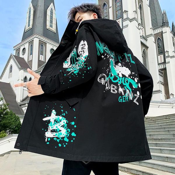 men's jackets 2021 style spring/autumn hooded jacket streetwear mid-long windbreaker trench coat for men clothes m-3xl, Black;brown
men's jackets 2021 style spring/autumn hooded jacket streetwear mid-long windbreaker trench coat for men clothes m-3xl, Black;brown