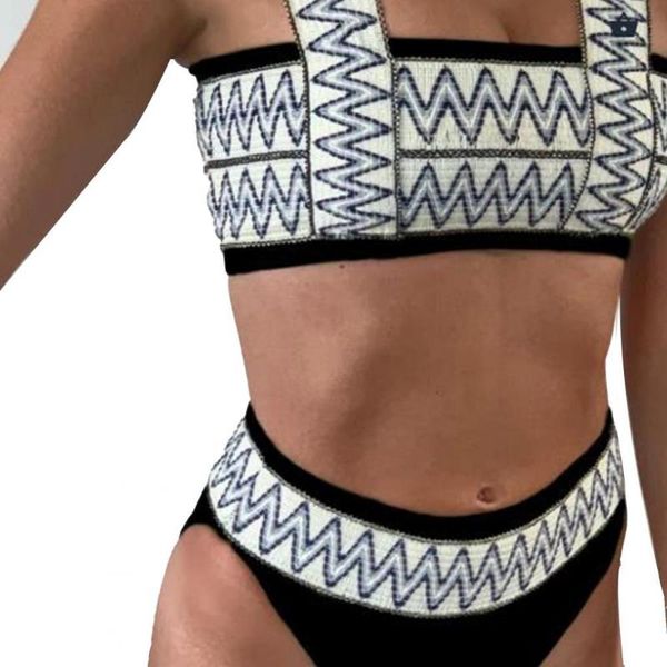 50% bikini set wavy ripple push up bandeau summer women bra mid rise briefs striped swimsuit for beach bikinis 2021 women's swimwear, White;black
50% bikini set wavy ripple push up bandeau summer women bra mid rise briefs striped swimsuit for beach bikinis 2021 women's swimwear, White;black