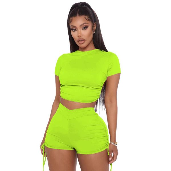 women's tracksuits summer clothing 2021 fashion solid color casual outfit backless short sleeve coat shorts movement two-piece suit, Gray
women's tracksuits summer clothing 2021 fashion solid color casual outfit backless short sleeve coat shorts movement two-piece suit, Gray