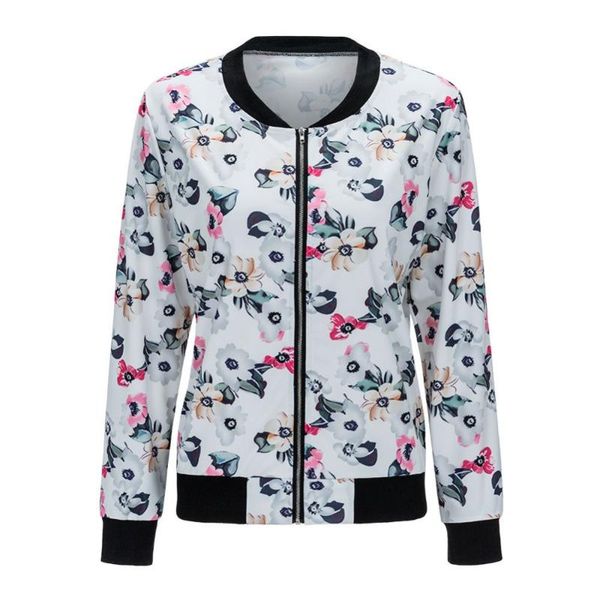 women's jackets chic floral printed women basic coats autumn bomber jacket womens long sleeve casual camperas jaqueta feminina outwear, Black;brown
women's jackets chic floral printed women basic coats autumn bomber jacket womens long sleeve casual camperas jaqueta feminina outwear, Black;brown