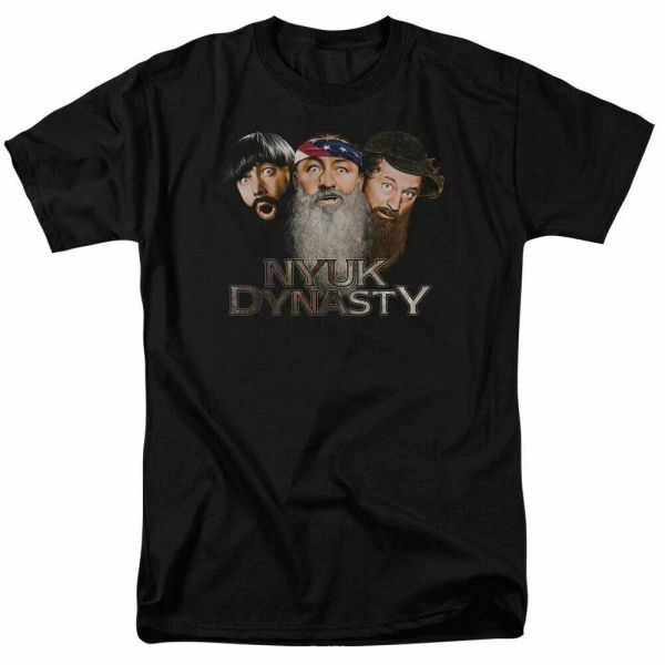 The Three Stooges Nyuk Dynasty 2 T Shirt Mens Licensed Moe Larry Curly Black, White;black
The Three Stooges Nyuk Dynasty 2 T Shirt Mens Licensed Moe Larry Curly Black, White;black