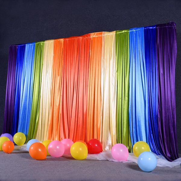 party decoration ice silk rainbow color wedding backdrop curtain drape supplies children birthday background for event tied/pip
party decoration ice silk rainbow color wedding backdrop curtain drape supplies children birthday background for event tied/pip